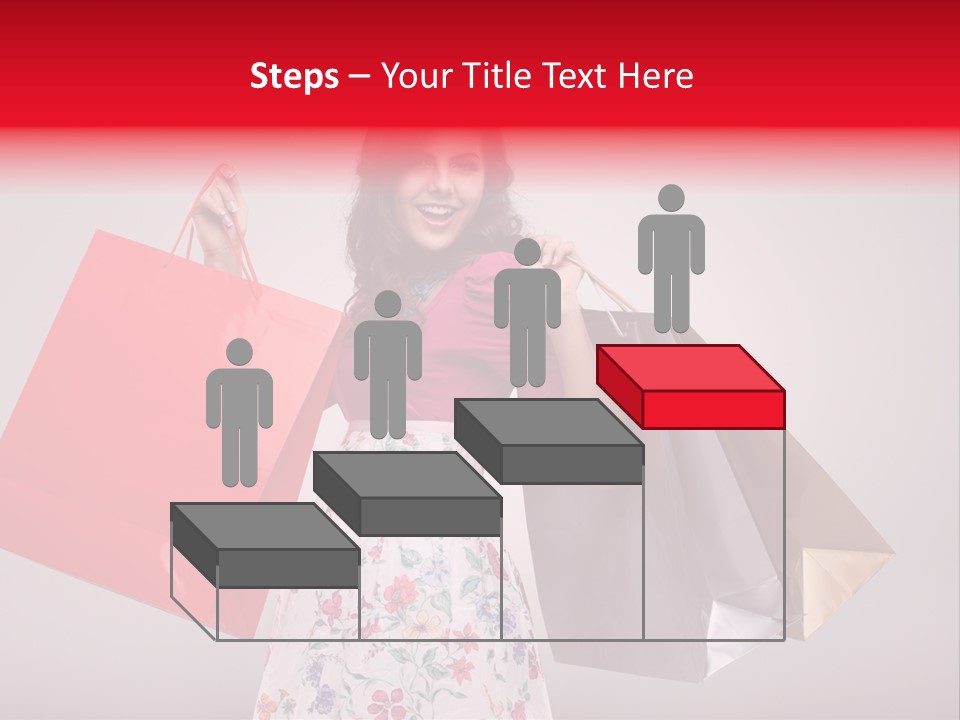 Fashion Woman Happy PowerPoint Template