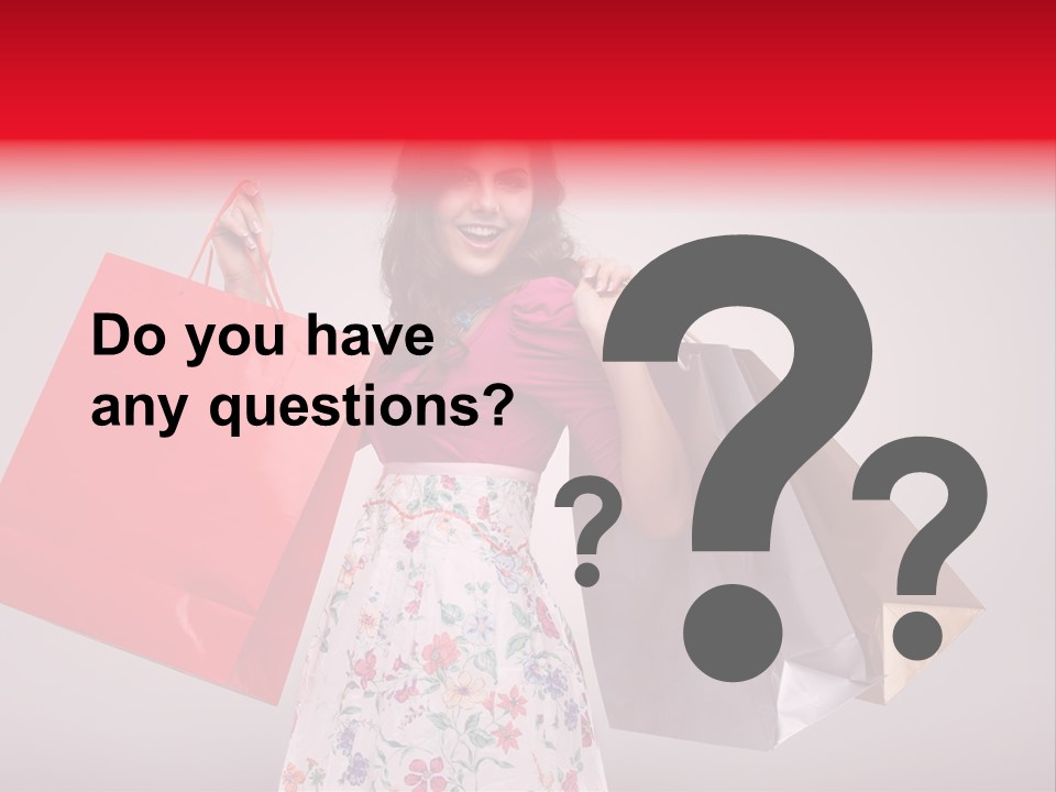 Fashion Woman Happy PowerPoint Template