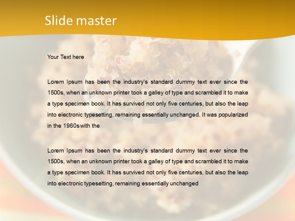 Lunch Cooked Vegan PowerPoint Template