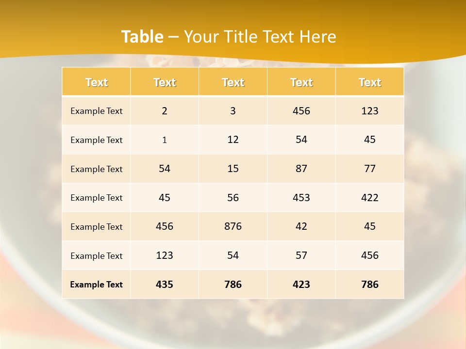 Lunch Cooked Vegan PowerPoint Template