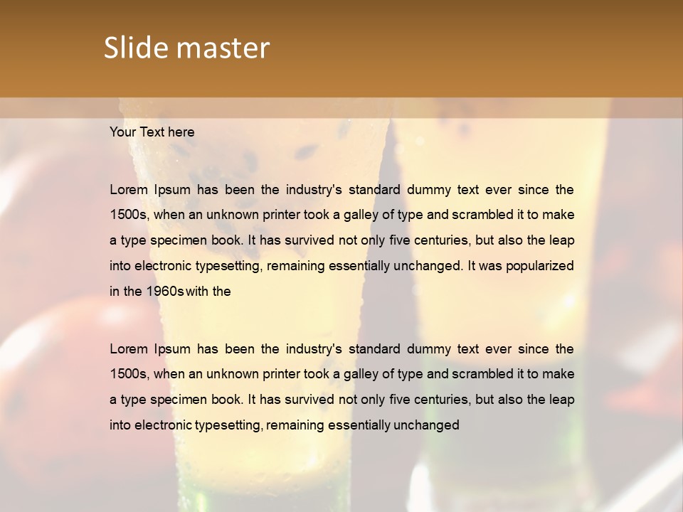 Marquise Vitamin Yellow PowerPoint Template