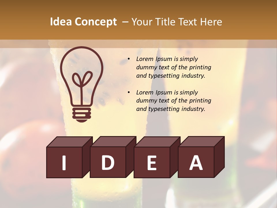 Marquise Vitamin Yellow PowerPoint Template