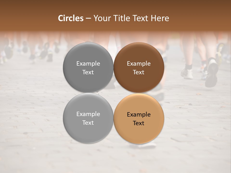 Cause Race Jogger PowerPoint Template