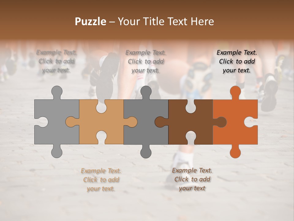 Cause Race Jogger PowerPoint Template