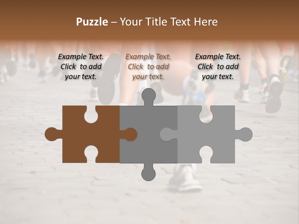 Cause Race Jogger PowerPoint Template