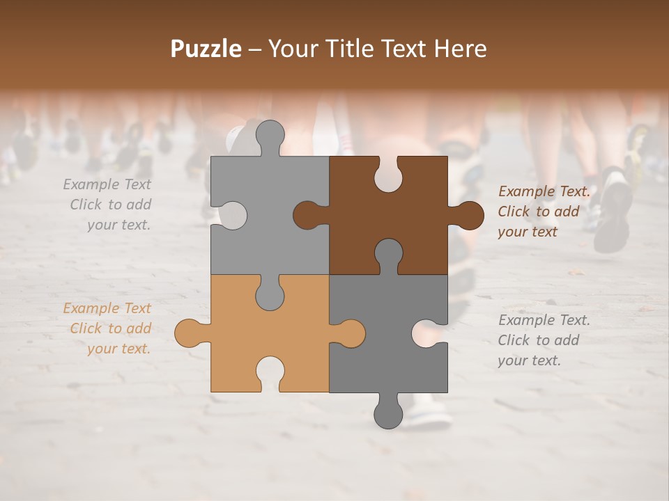 Cause Race Jogger PowerPoint Template