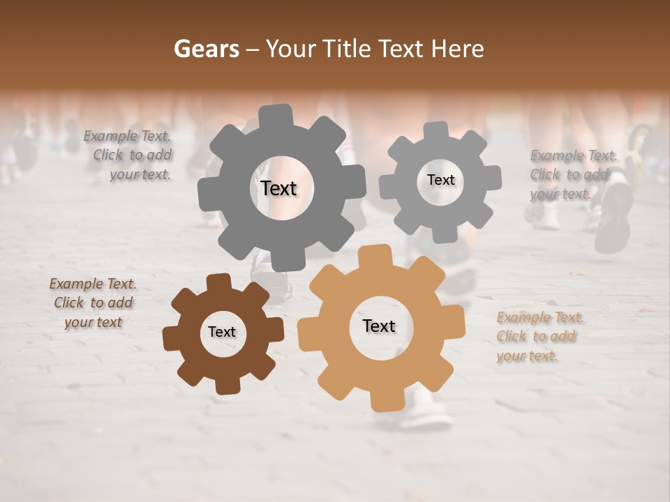 Cause Race Jogger PowerPoint Template