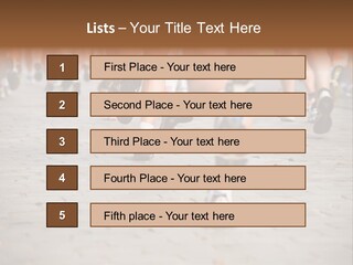 Cause Race Jogger PowerPoint Template