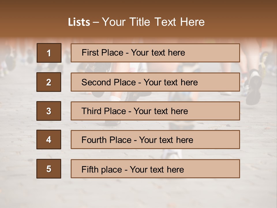 Cause Race Jogger PowerPoint Template