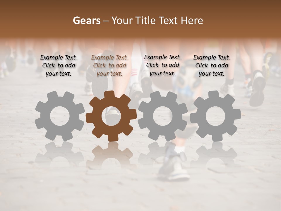 Cause Race Jogger PowerPoint Template