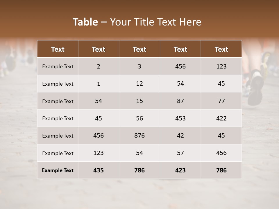 Cause Race Jogger PowerPoint Template