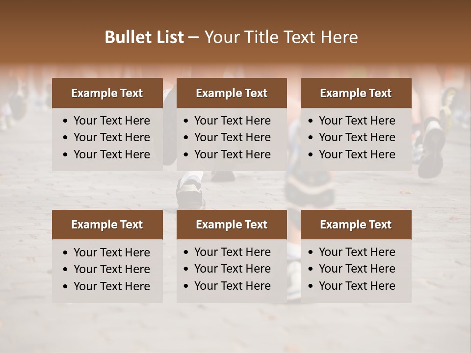 Cause Race Jogger PowerPoint Template