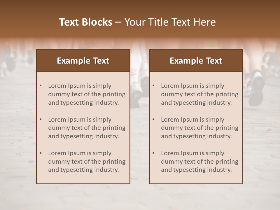 Cause Race Jogger PowerPoint Template