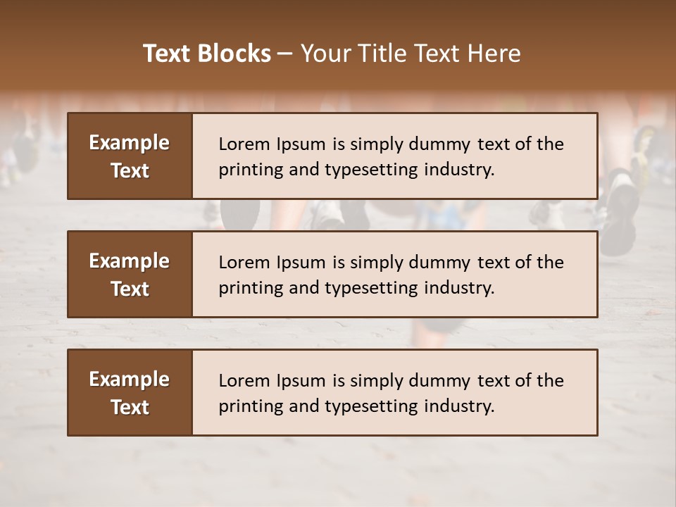 Cause Race Jogger PowerPoint Template