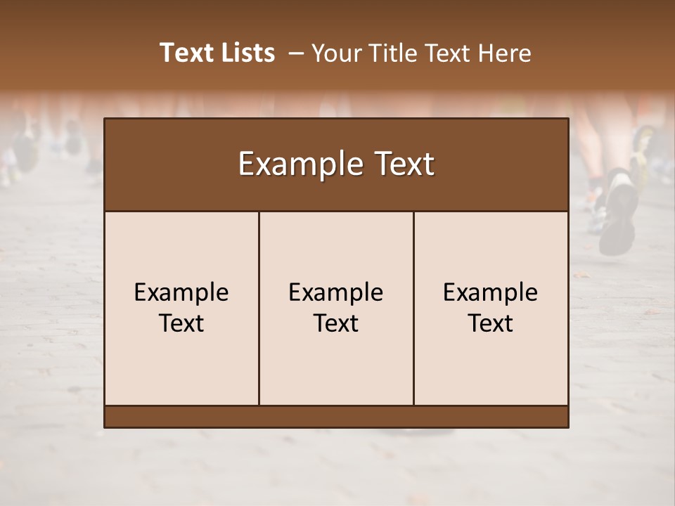 Cause Race Jogger PowerPoint Template