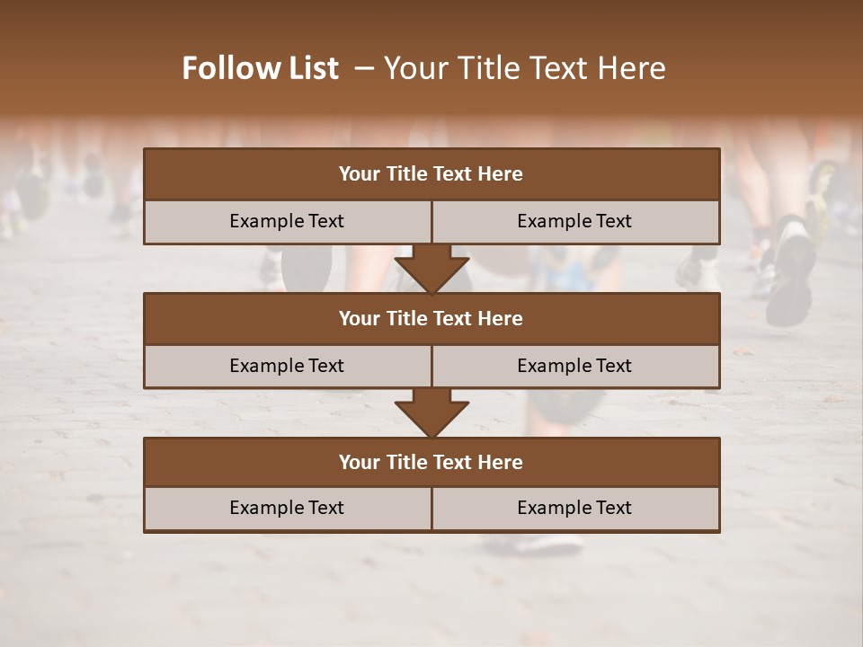 Cause Race Jogger PowerPoint Template