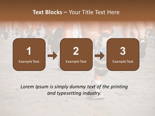 Cause Race Jogger PowerPoint Template