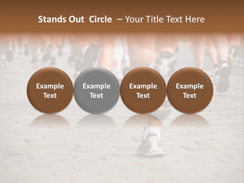 Cause Race Jogger PowerPoint Template
