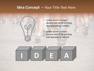 Cause Race Jogger PowerPoint Template