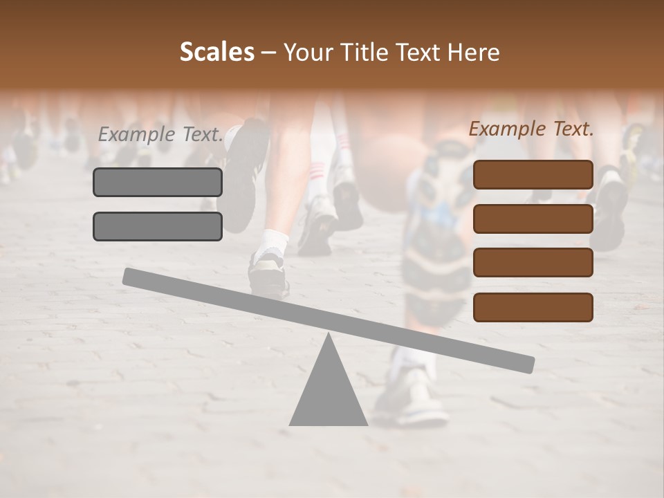 Cause Race Jogger PowerPoint Template