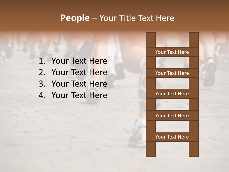 Cause Race Jogger PowerPoint Template