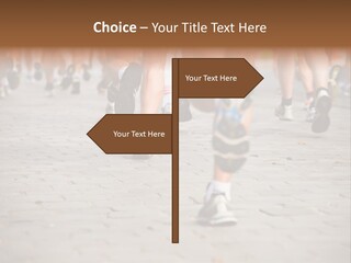 Cause Race Jogger PowerPoint Template