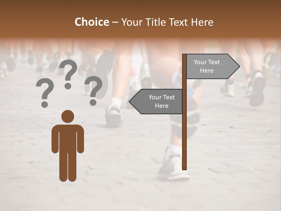 Cause Race Jogger PowerPoint Template