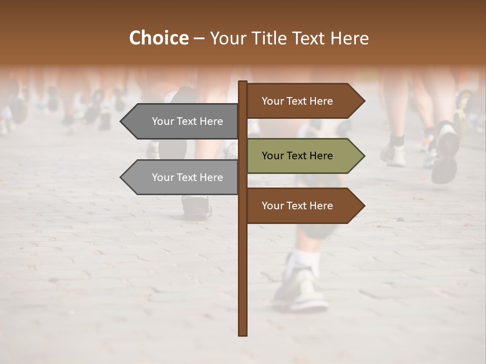 Cause Race Jogger PowerPoint Template