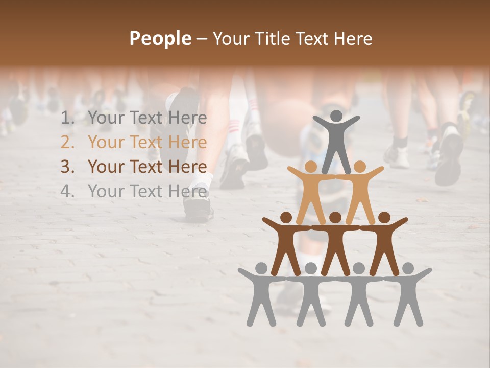 Cause Race Jogger PowerPoint Template