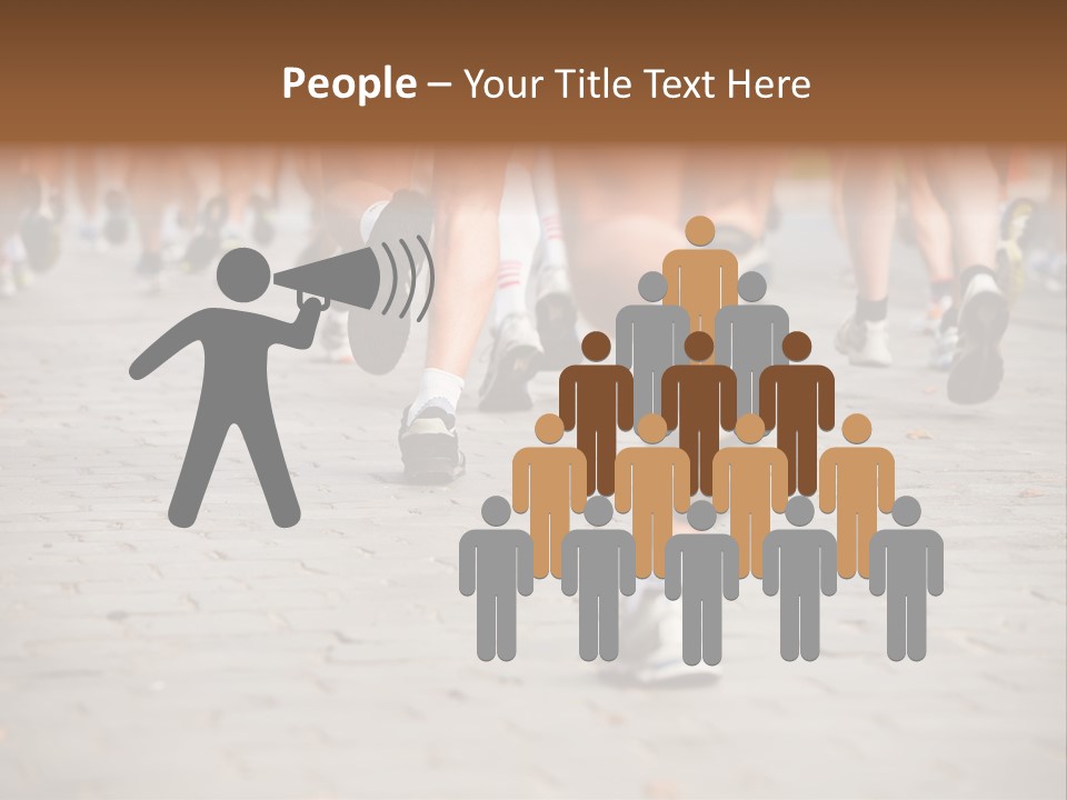 Cause Race Jogger PowerPoint Template