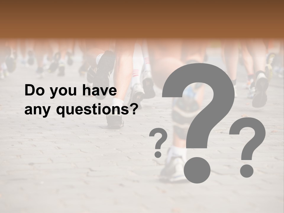 Cause Race Jogger PowerPoint Template