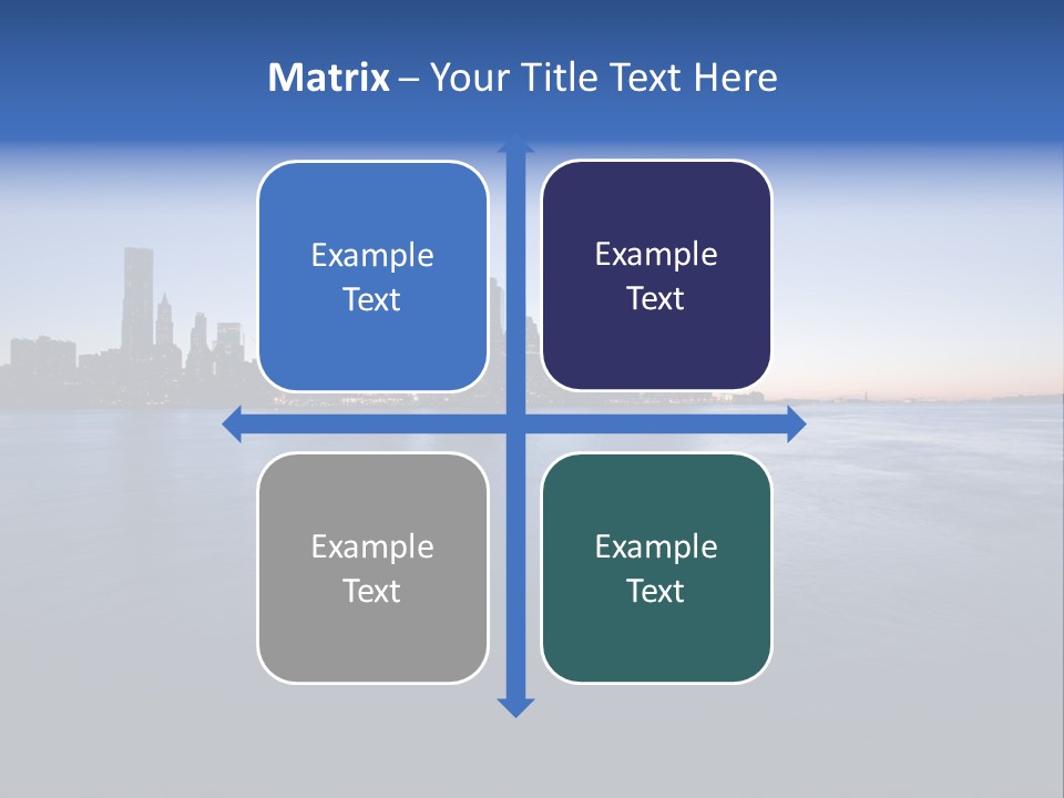 Wide Landmark Harbor PowerPoint Template