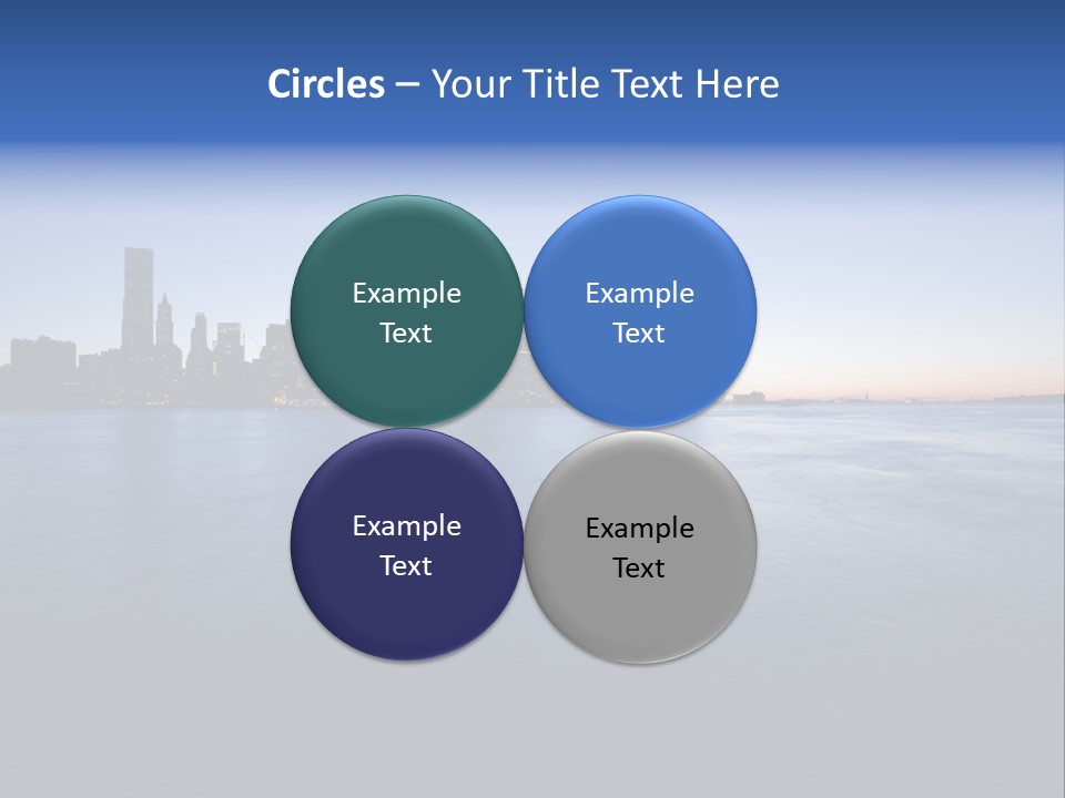 Wide Landmark Harbor PowerPoint Template