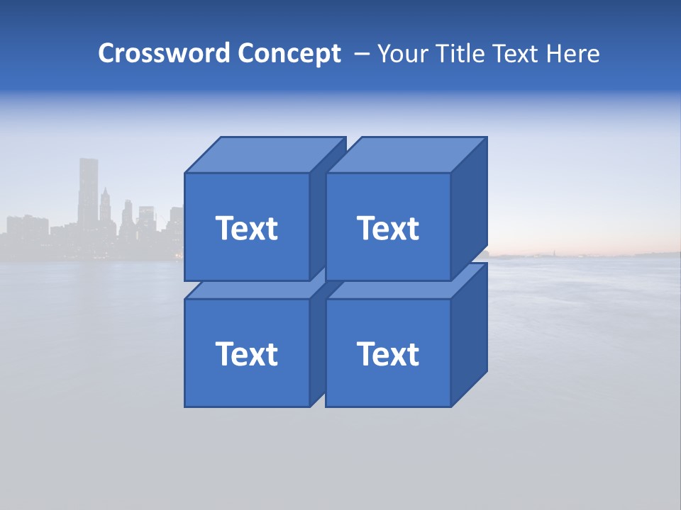 Wide Landmark Harbor PowerPoint Template