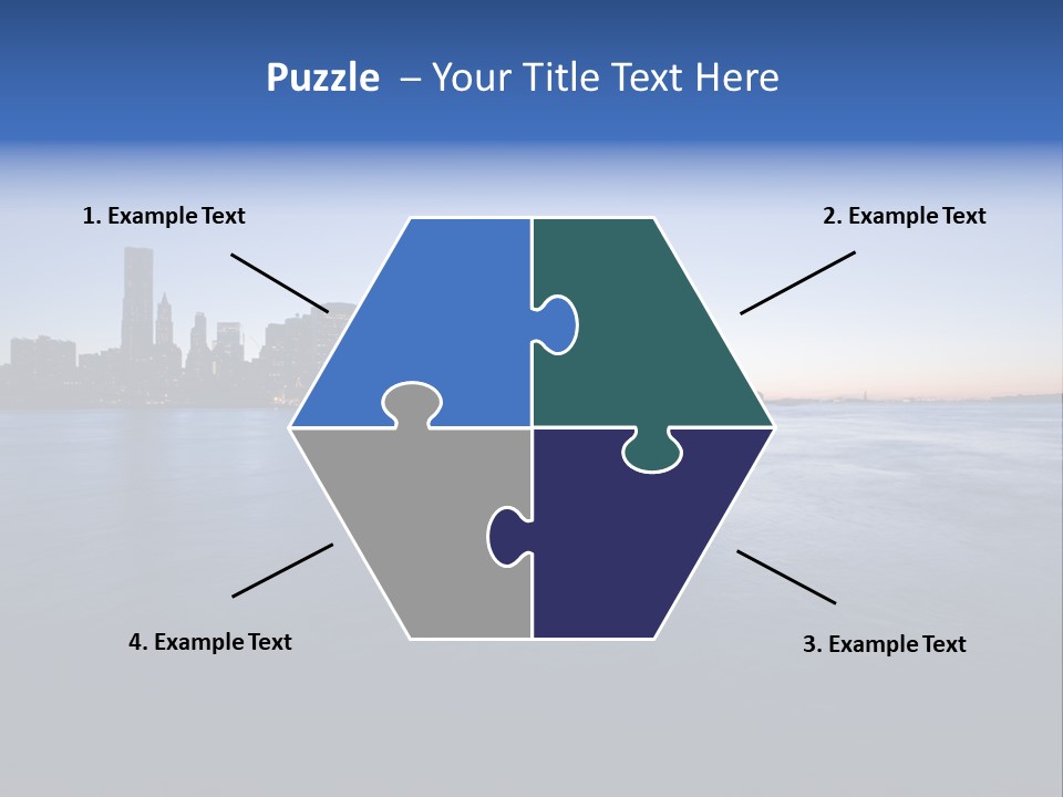 Wide Landmark Harbor PowerPoint Template