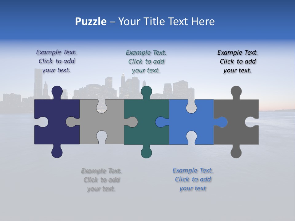 Wide Landmark Harbor PowerPoint Template