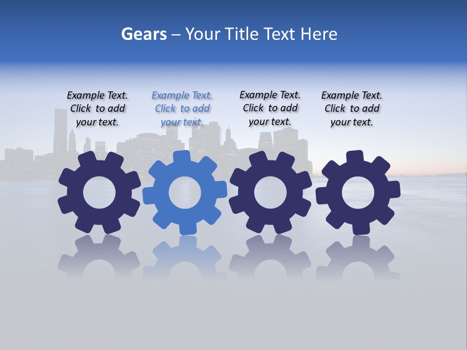 Wide Landmark Harbor PowerPoint Template