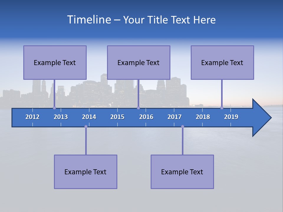 Wide Landmark Harbor PowerPoint Template