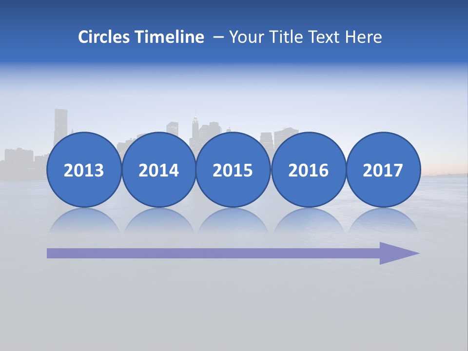 Wide Landmark Harbor PowerPoint Template