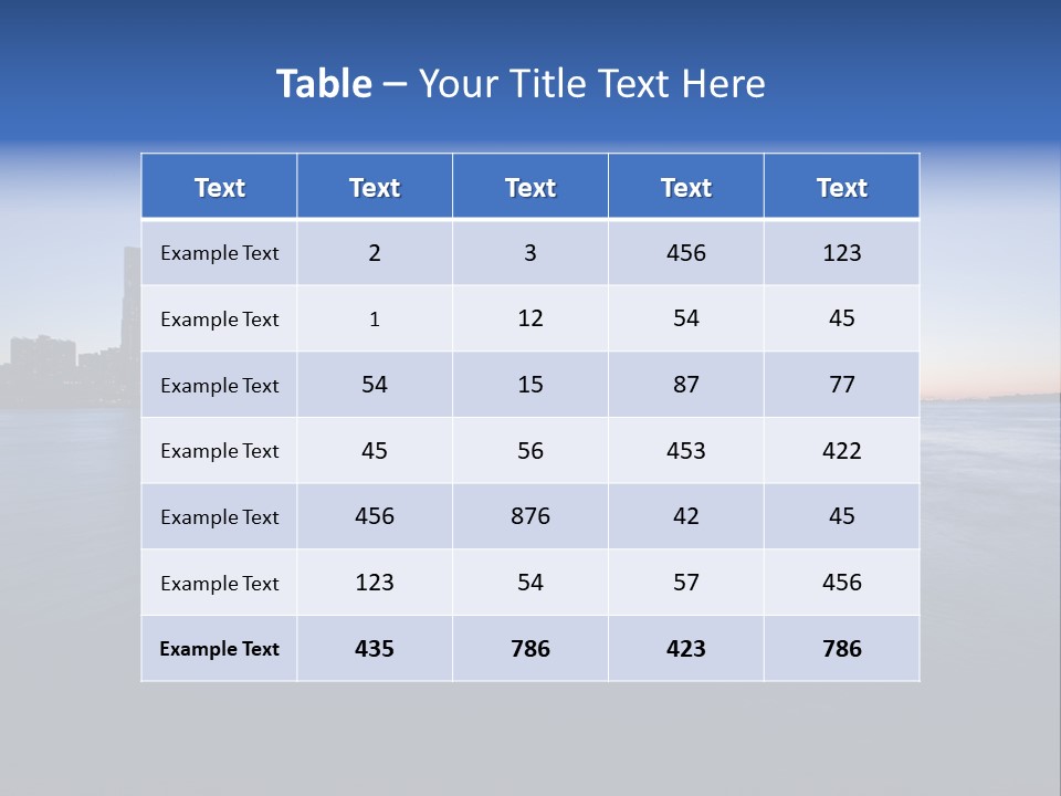 Wide Landmark Harbor PowerPoint Template