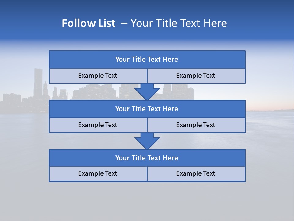 Wide Landmark Harbor PowerPoint Template