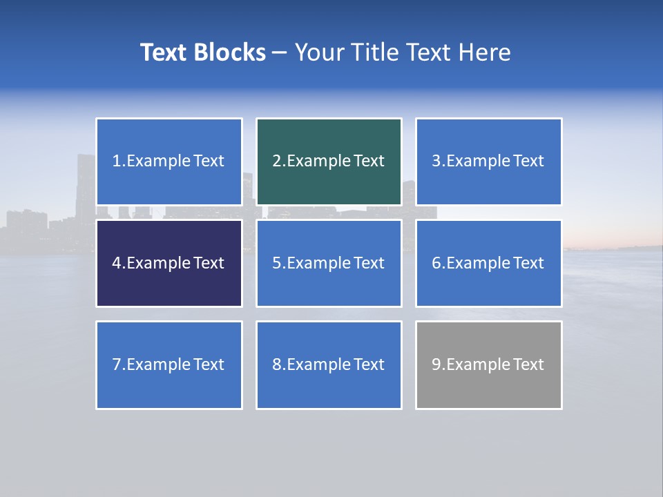 Wide Landmark Harbor PowerPoint Template