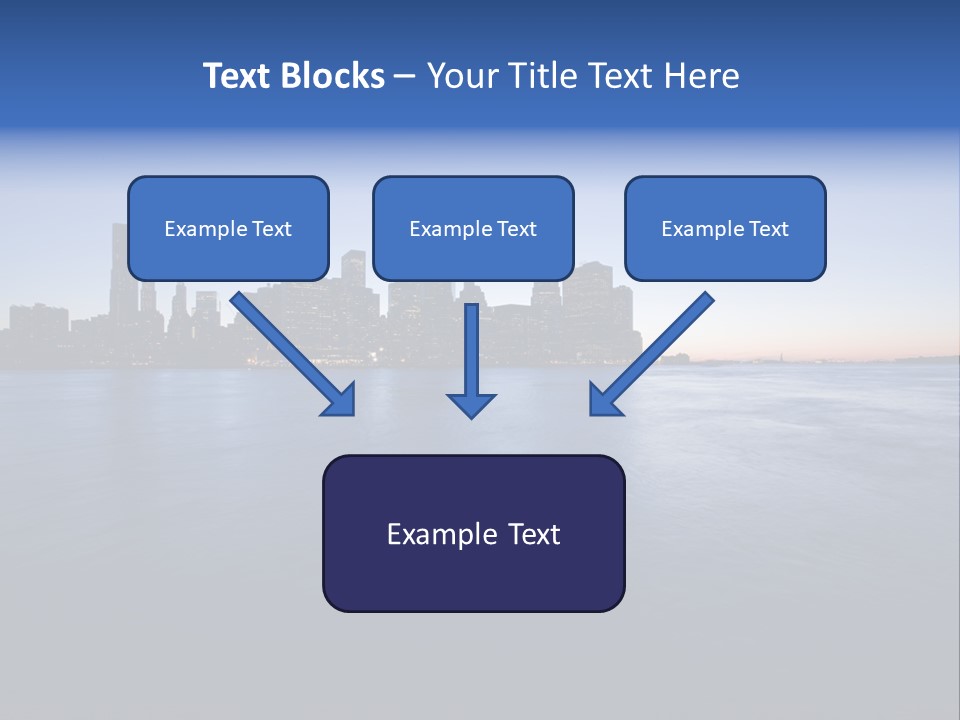 Wide Landmark Harbor PowerPoint Template