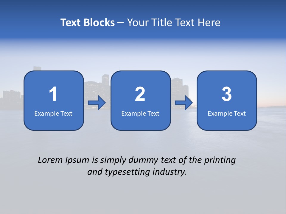 Wide Landmark Harbor PowerPoint Template