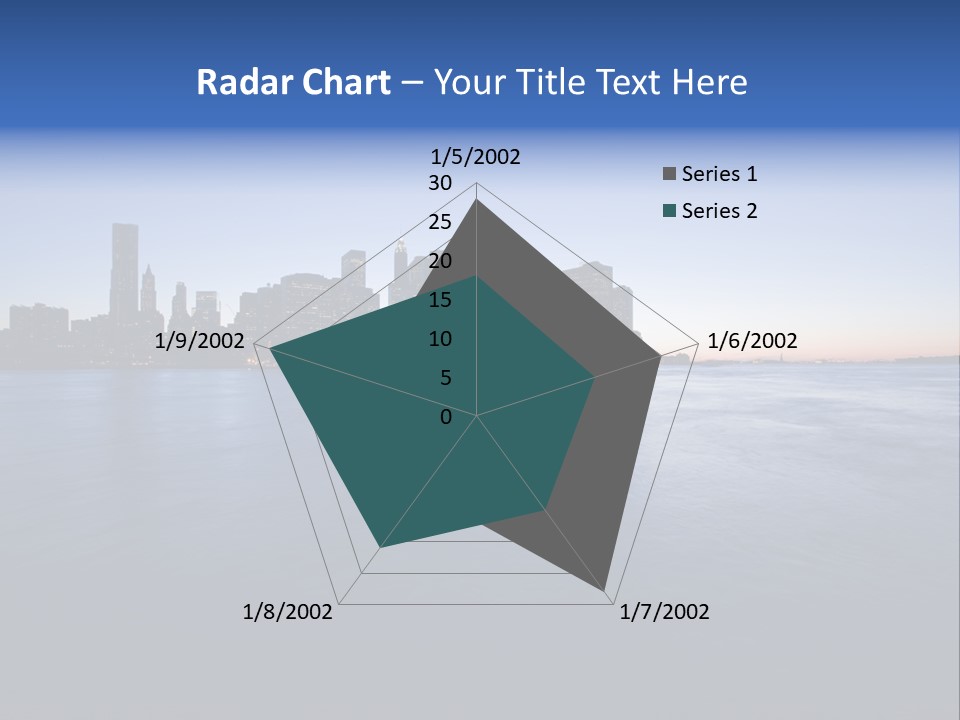 Wide Landmark Harbor PowerPoint Template