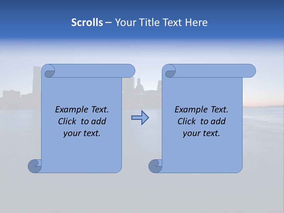 Wide Landmark Harbor PowerPoint Template