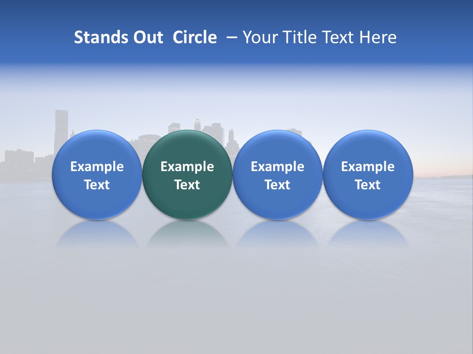 Wide Landmark Harbor PowerPoint Template