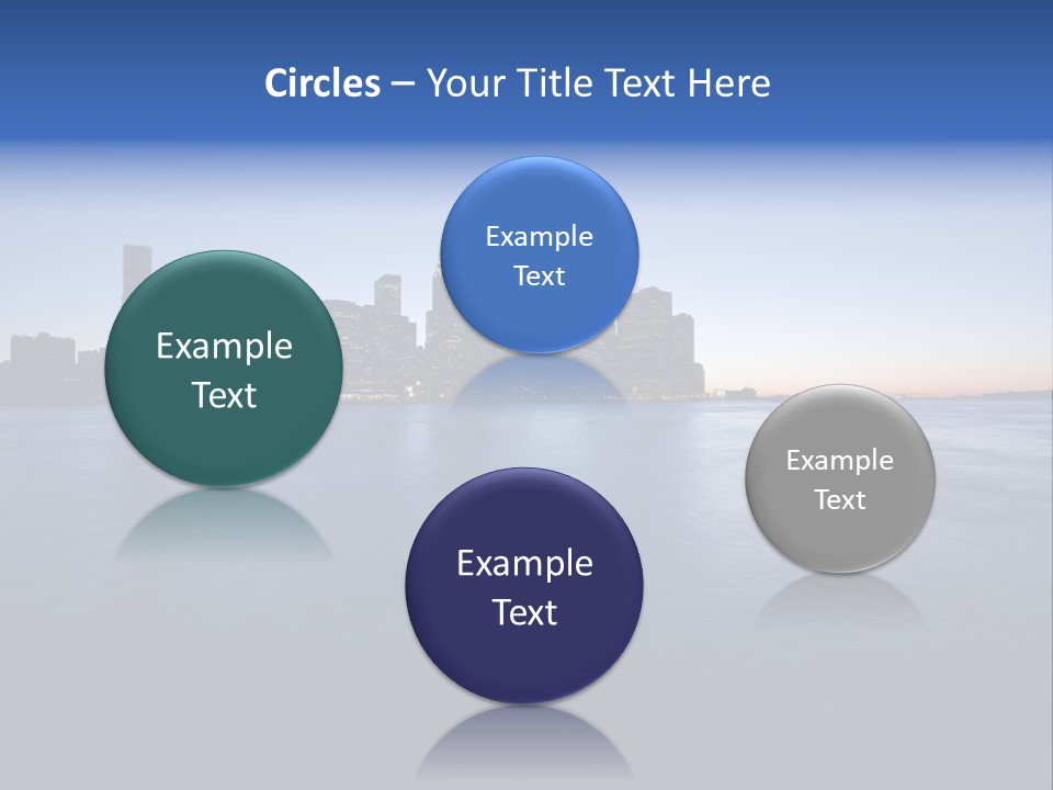 Wide Landmark Harbor PowerPoint Template