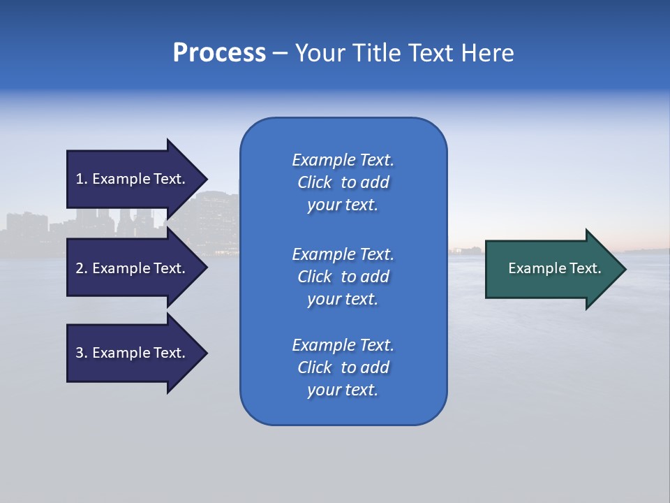 Wide Landmark Harbor PowerPoint Template