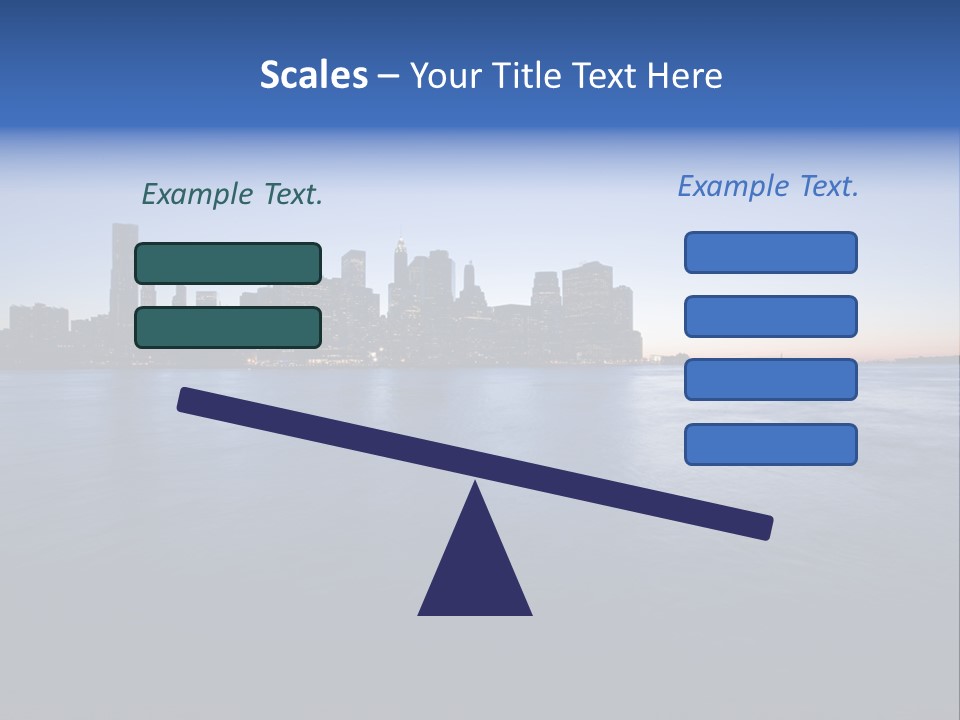 Wide Landmark Harbor PowerPoint Template